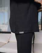 Men's Waffle Knit Long Sleeve T-Shirt - Black | Dixxon Flannel Co.