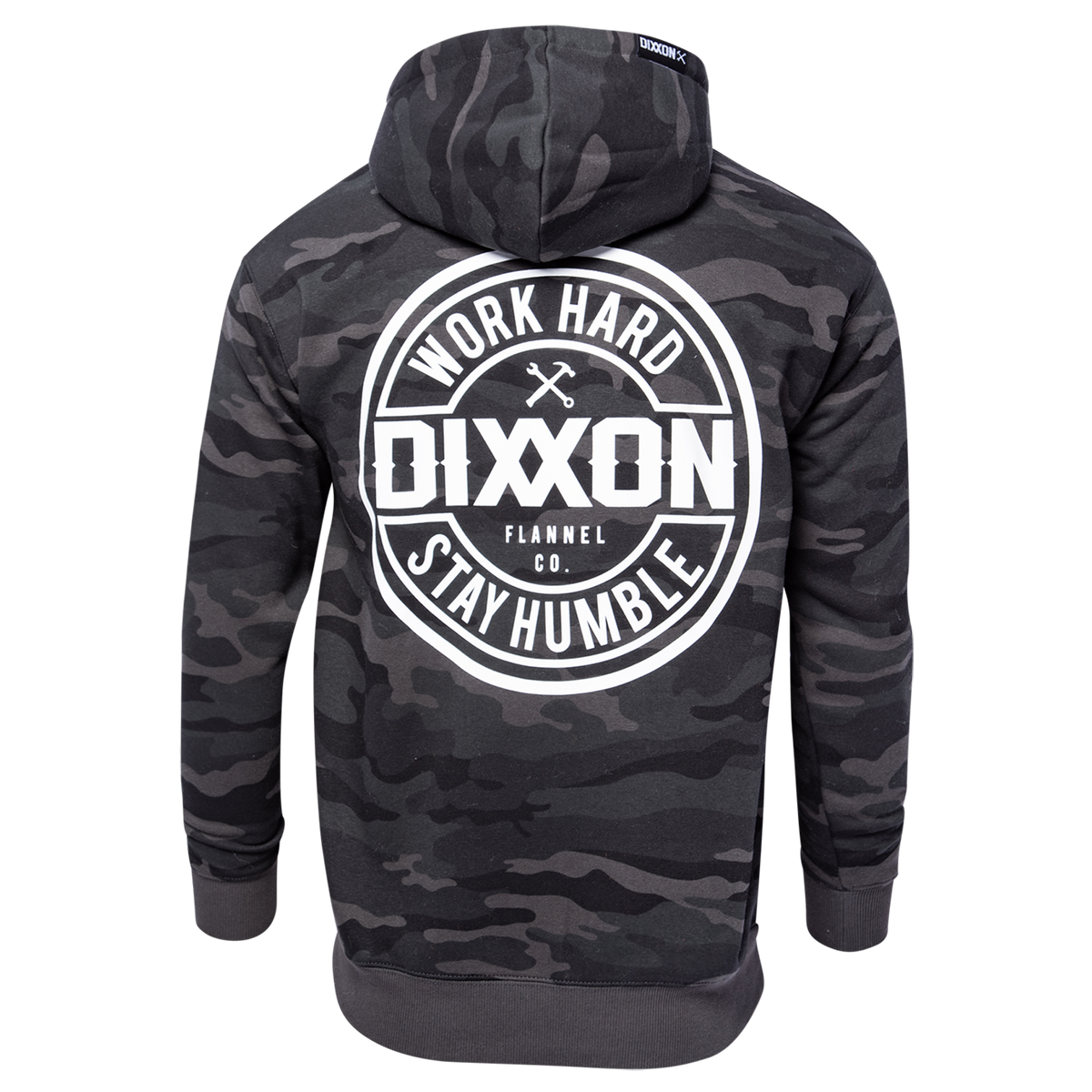 White Corpo Zip Up Hoodie - Black Camo | Dixxon Flannel Co