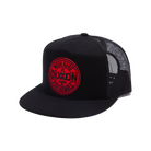 Corpo Red / Black Trucker Snapback - Black | Dixxon Flannel Co.