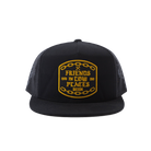 Low Places Chains Flat Bill Trucker Snapback - Black - Dixxon Flannel Co.