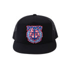 Salty Crest Flat Bill Trucker Snapback - Red, White, & Blue - Dixxon Flannel Co.