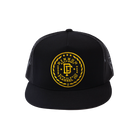 Class Flat Bill Trucker Snapback - Black & Gold - Dixxon Flannel Co.