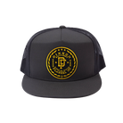 Class Flat Bill Trucker Snapback - Black & Gold - Dixxon Flannel Co.
