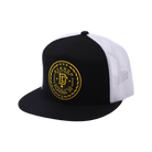 Class Flat Bill Trucker Snapback - Black & Gold - Dixxon Flannel Co.
