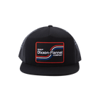DXF Flat Bill Trucker Snapback - Black | Dixxon Flannel Co.