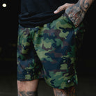 9" Gym Shorts - Green Camo - Dixxon Flannel Co.
