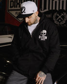 White Scalp Zip Up Hoodie - Black | Dixxon Flannel Co.