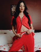 Women's Milton Pyjama Pants - Red & White - Dixxon Flannel Co.