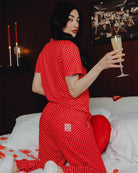 Women's Milton Pyjama Pants - Red & White - Dixxon Flannel Co.