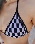 Women's Checkered String Bikini Top - Dixxon Flannel Co.