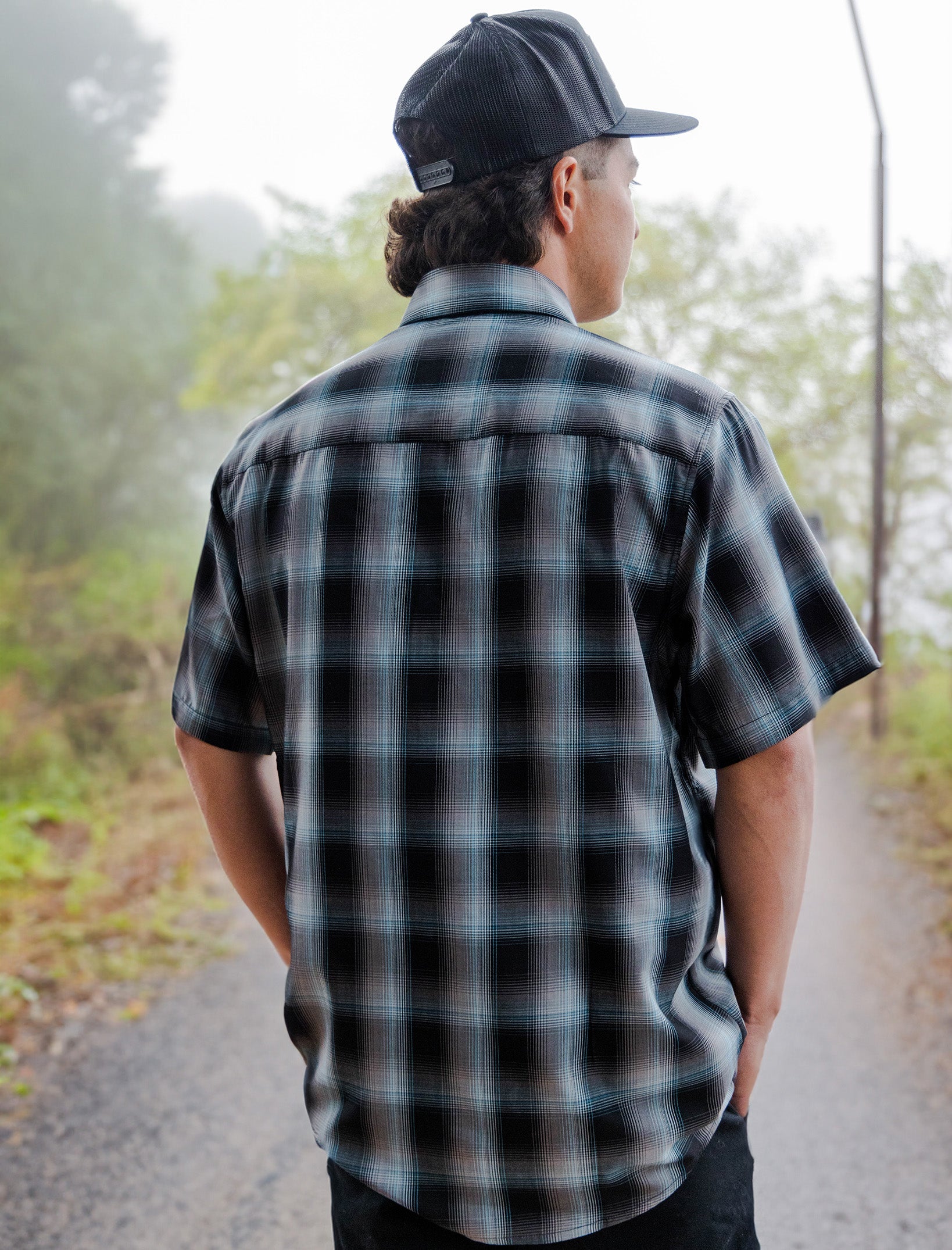 Morning Fog Bamboo Short Sleeve - Dixxon Flannel Co.