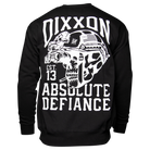 White Absolute Defiance Crewneck Sweatshirt - Black | Dixxon Flannel Co.