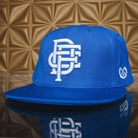 Badge Flat Bill Snapback - Blue - Dixxon Flannel Co.