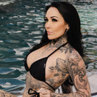 Women's Black String Bikini Top - Dixxon Flannel Co.