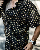 Bougie Short Sleeve - Black & Gold - Dixxon Flannel Co.