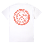 Branded T-Shirt - White & Coral - Dixxon Flannel Co.