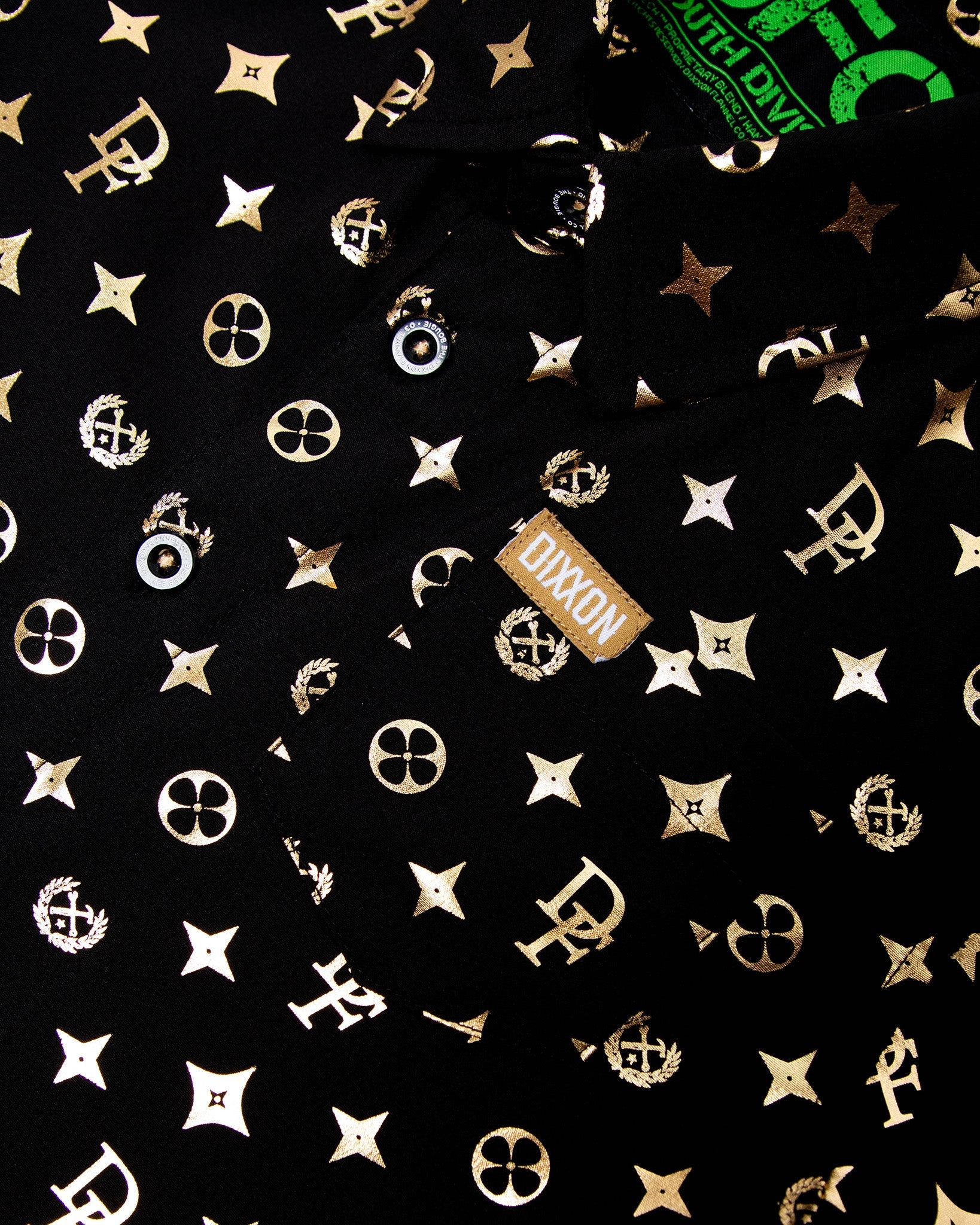 Youth Bougie Short Sleeve - Black & Gold - Dixxon Flannel Co.