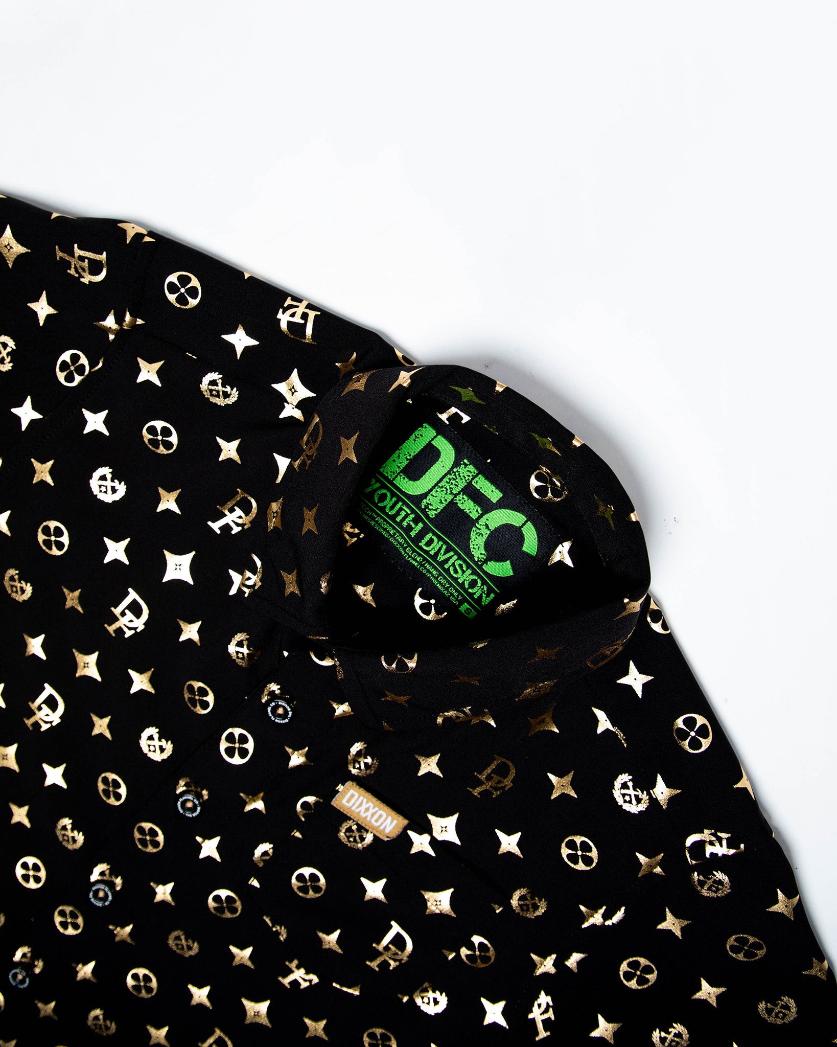 Youth Bougie Short Sleeve - Black & Gold - Dixxon Flannel Co.
