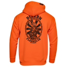 Black Hammersnake Pullover Hoodie - Safety Orange - Dixxon Flannel Co.