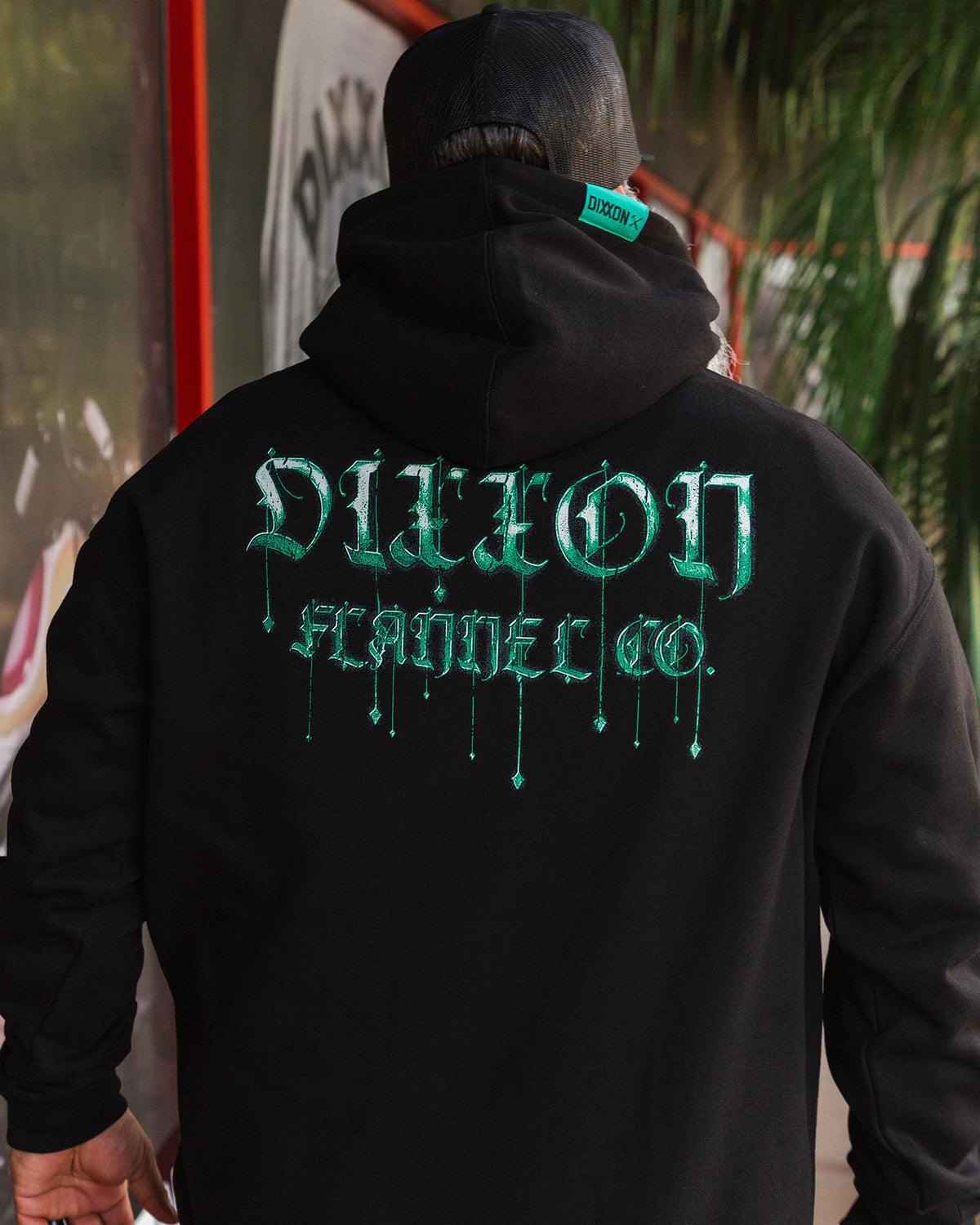 Teal Staking Claim Pullover Hoodie - Black - Dixxon Flannel Co.