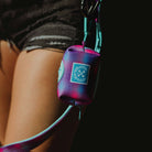 Dog Poop Bag Holder - Aqua & Pink