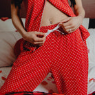 Women's Milton Pyjama Pants - Red & White - Dixxon Flannel Co.