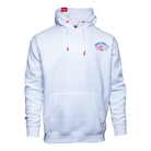 Red & Blue Quality Goods  Pullover Hoodie - White - Dixxon Flannel Co.