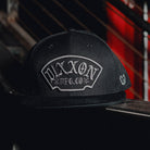 Grey Salty Patch Flat Bill Snapback - Black - Dixxon Flannel Co.
