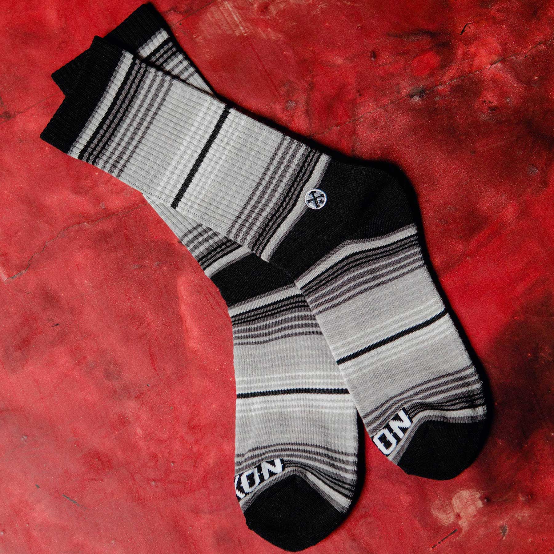 Serape Premium Crew Socks - Black & Grey - Dixxon Flannel Co.
