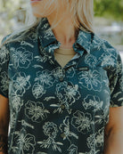 Women's Mount Wannahockaloogie Short Sleeve - Green & Yellow - Dixxon Flannel Co.