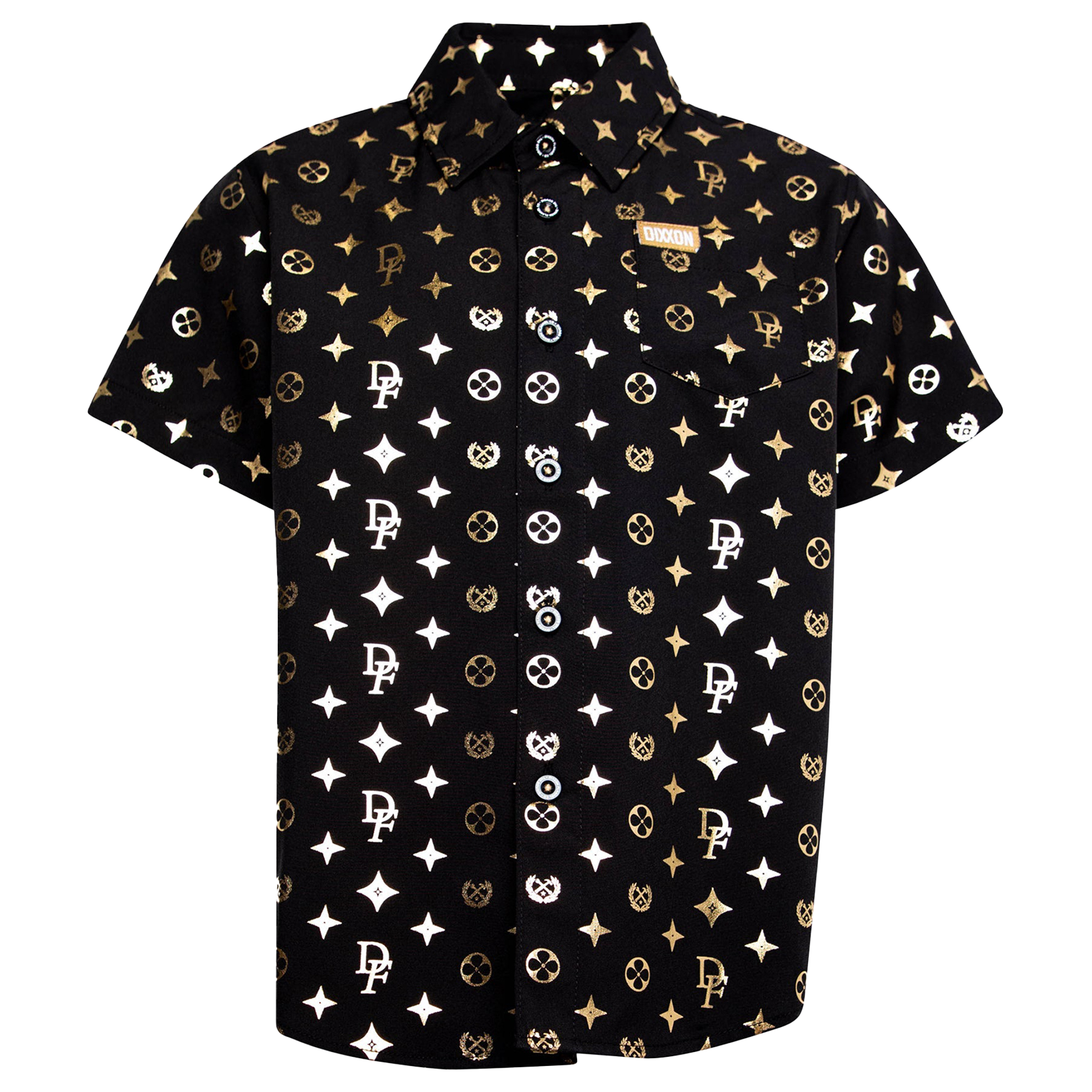 Youth Bougie Short Sleeve - Black & Gold - Dixxon Flannel Co.