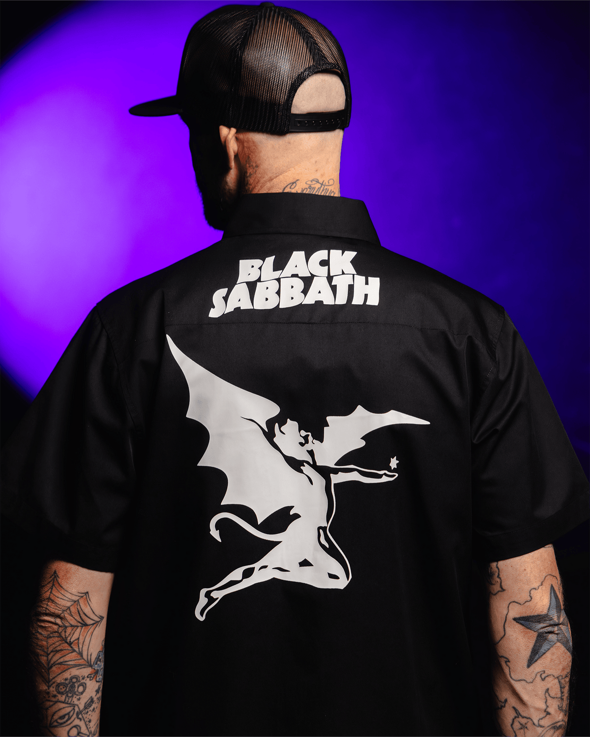 Black Sabbath WorkForce Short Sleeve Work Shirt - Black - Dixxon Flannel Co.