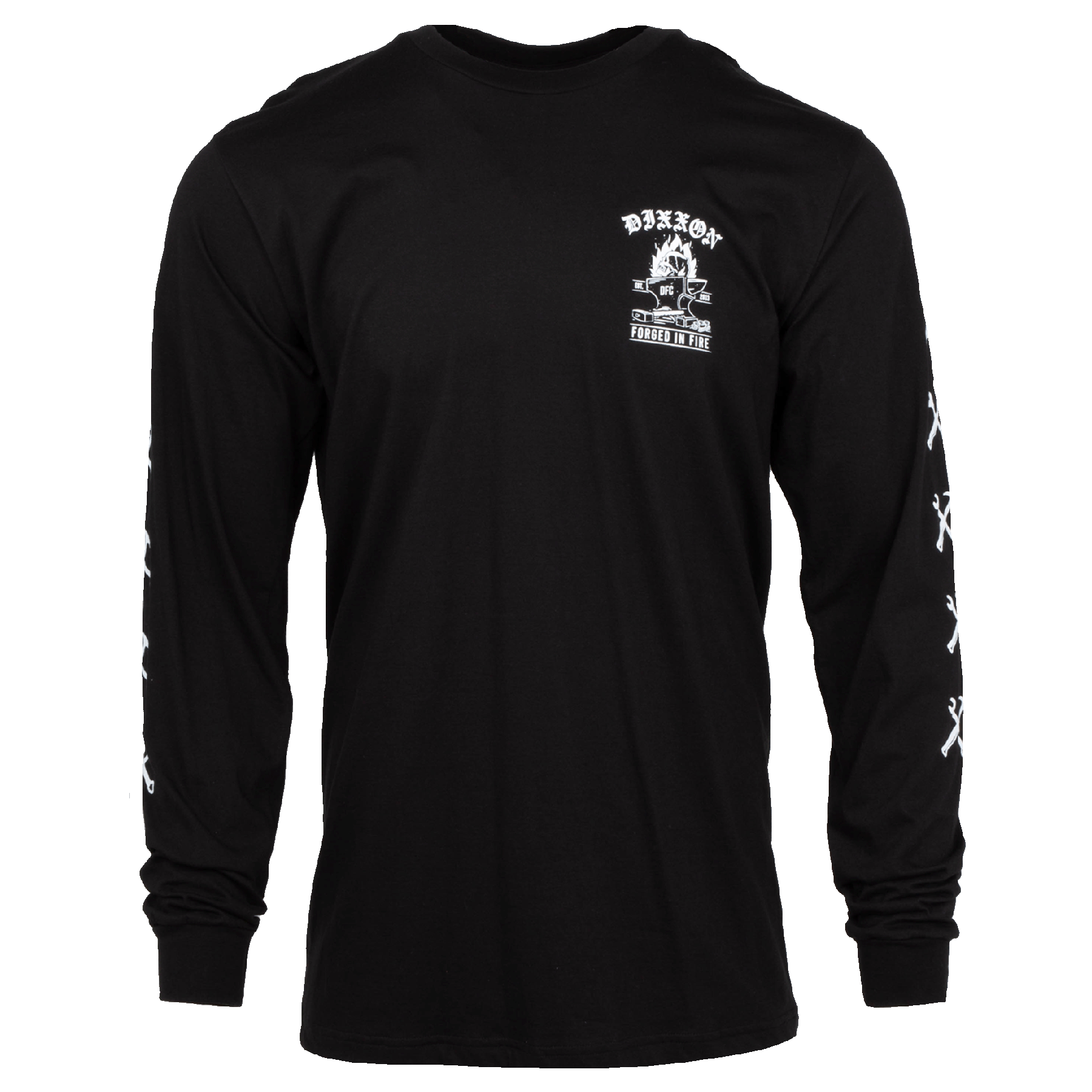 Forged Long Sleeve T-Shirt - Black & White - Dixxon Flannel Co.