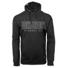 Grey Box Font Pullover Hoodie - Black | Dixxon Flannel Co.