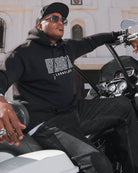 Grey Box Font Pullover Hoodie - Black | Dixxon Flannel Co.