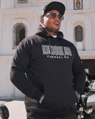 Grey Box Font Pullover Hoodie - Black | Dixxon Flannel Co.