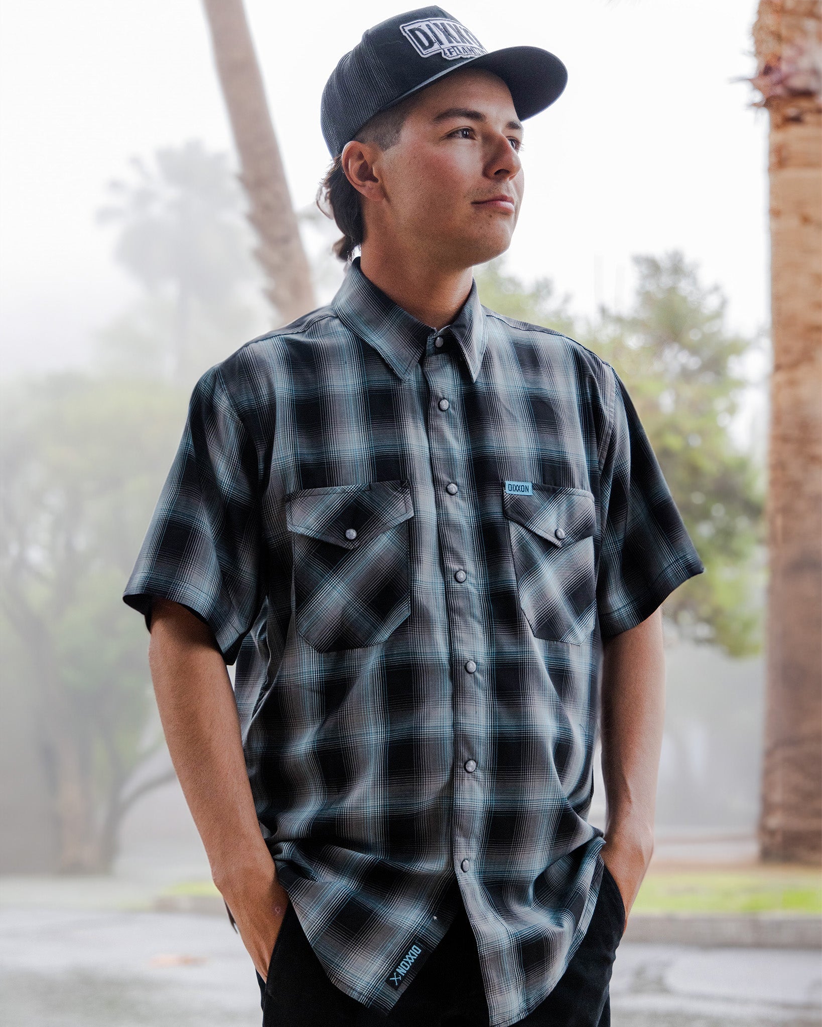 Morning Fog Bamboo Short Sleeve - Dixxon Flannel Co.
