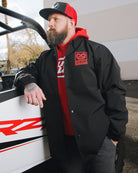 Red Box Crest Coaches Jacket - Black | Dixxon Flannel Co.
