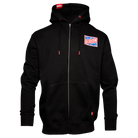 Red, White, & Blue Classics Zip Up Hoodie - Black - Dixxon Flannel Co.
