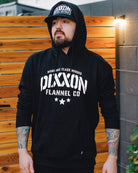 Men's White Stencil Pullover Hoodie - Black | Dixxon Flannel Co.