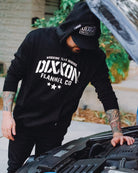 Men's White Stencil Pullover Hoodie - Black | Dixxon Flannel Co.