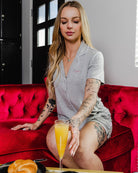 Women's Button Up Pyjama Top - Heather Grey - Dixxon Flannel Co.