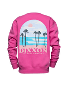 Women's Ocean Front Crewneck Sweatshirt - Pink - Dixxon Flannel Co.