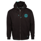 Women's Tiffany Work Hard Badge Zip Up - Black - Dixxon Flannel Co.