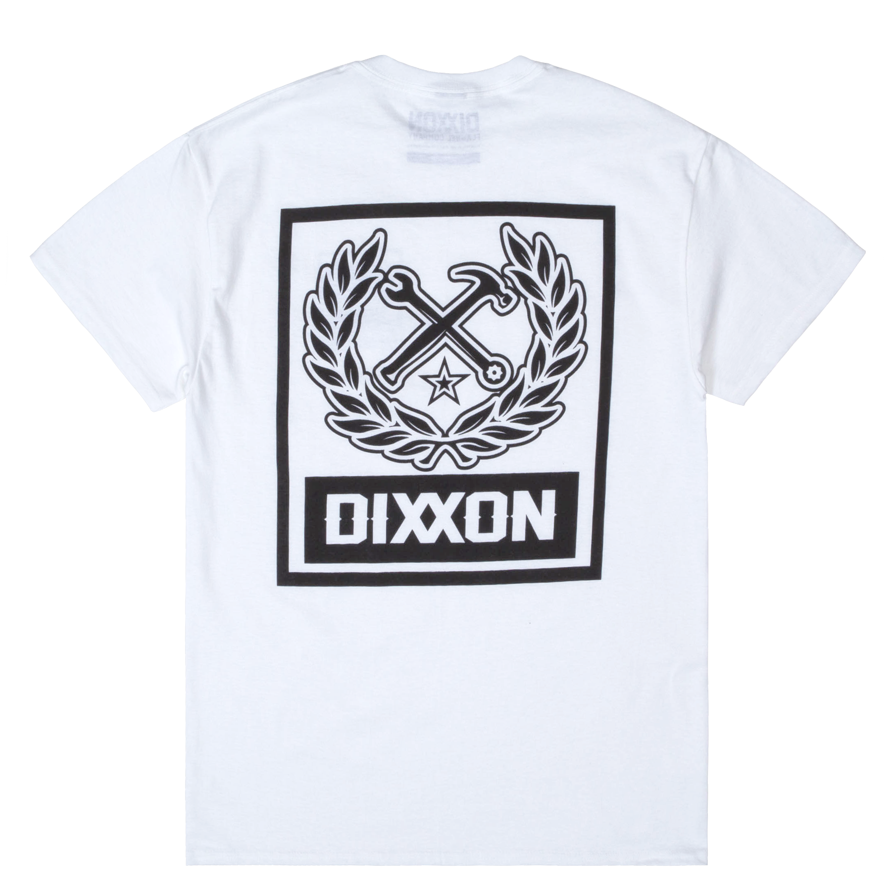 Box Crest T-Shirt - White & Black - Dixxon Flannel Co.