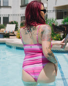 Women's Supreme One Piece Swimsuit - Pink Serape | Dixxon Flannel Co.