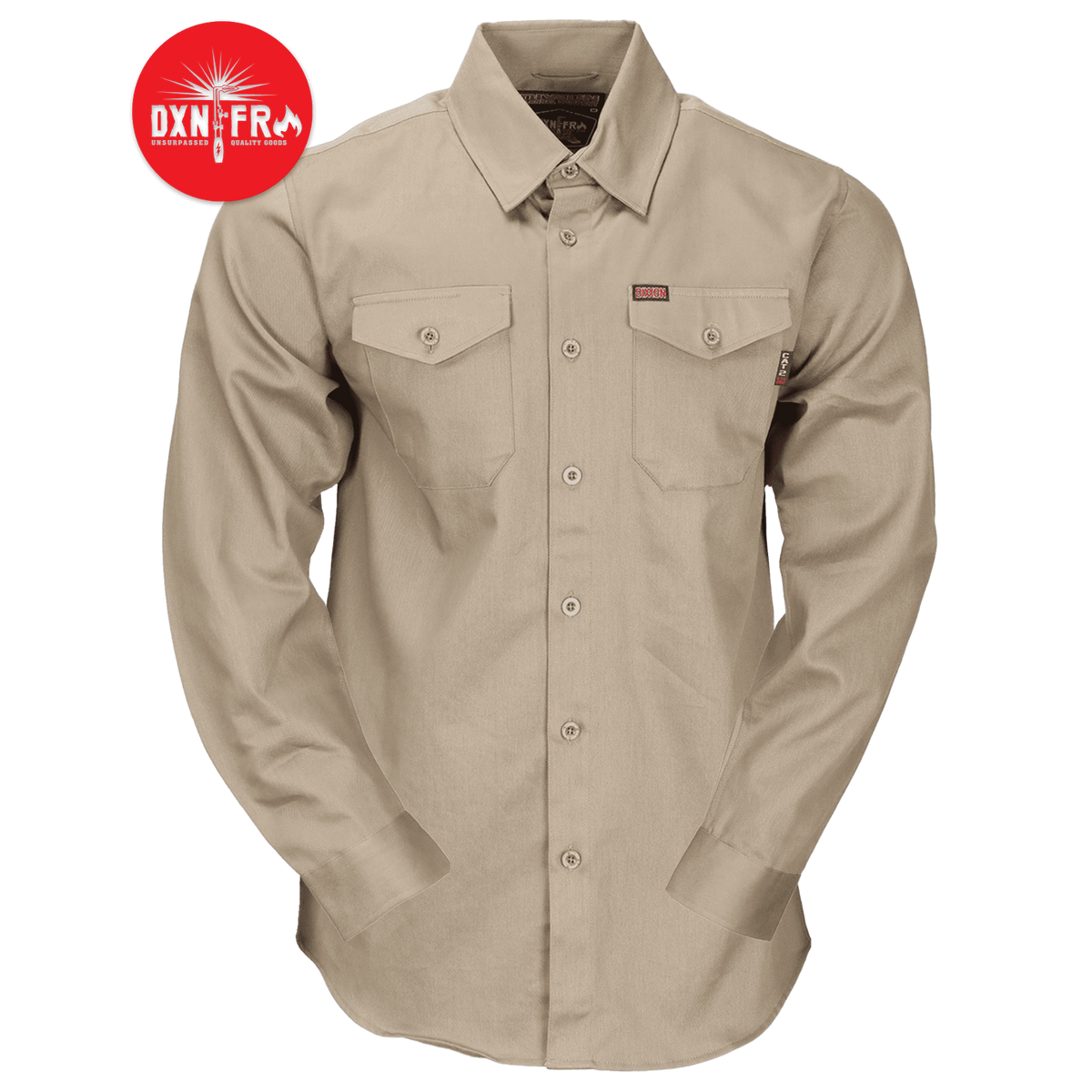 Dixxon WorkForce FR Work Shirt - Khaki – DIXXON UK