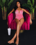 Women's Supreme One Piece Swimsuit - Pink Velvet - Dixxon Flannel Co.