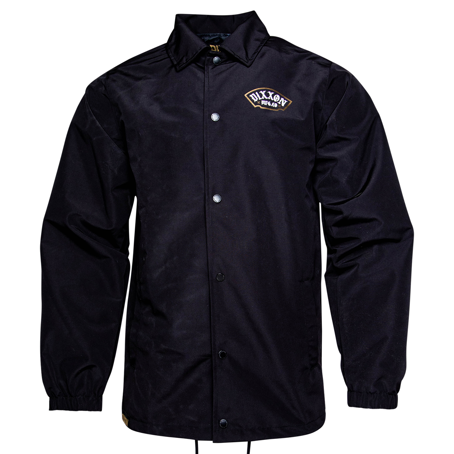 White & Gold Salty Patch Coaches Jacket - Black - Dixxon Flannel Co.