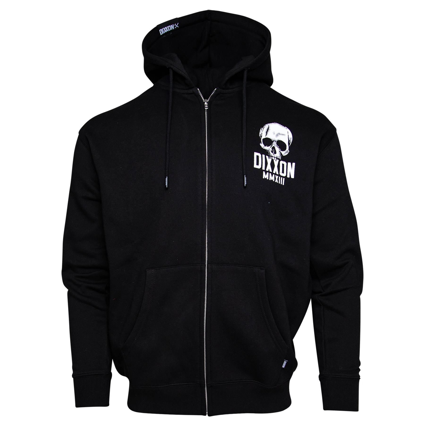 White Scalp Zip Up Hoodie - Black | Dixxon Flannel Co. 